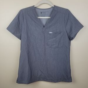 NWT Figs Graphite Catarina One Pocket Top size S